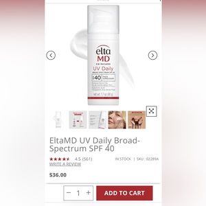 EltaMD UV Daily Broad Spectrum SPF 40